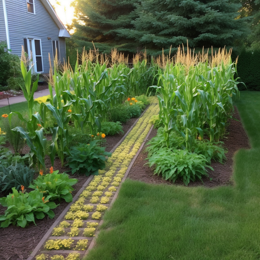 no weeds in the vegetable garden