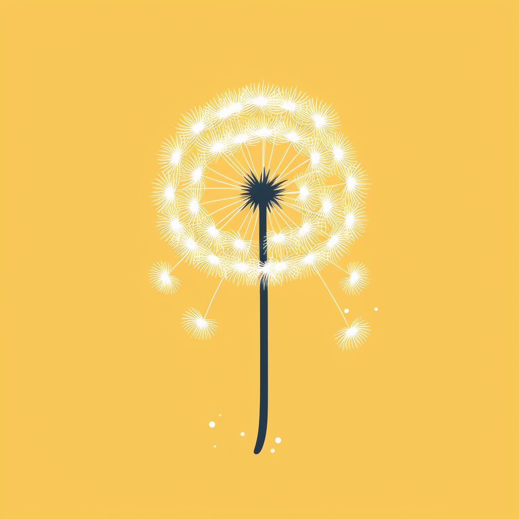 dandelion weed in garden