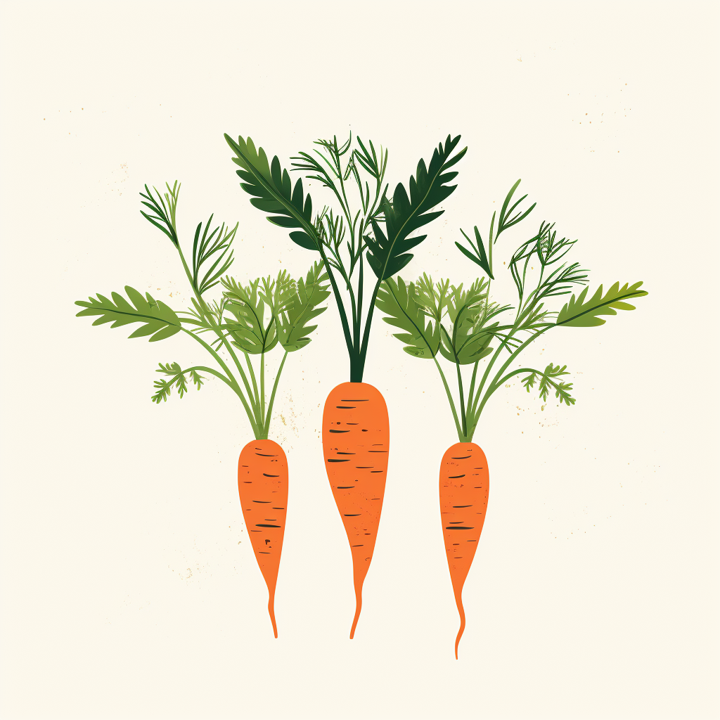 carrots harvested from raised bed